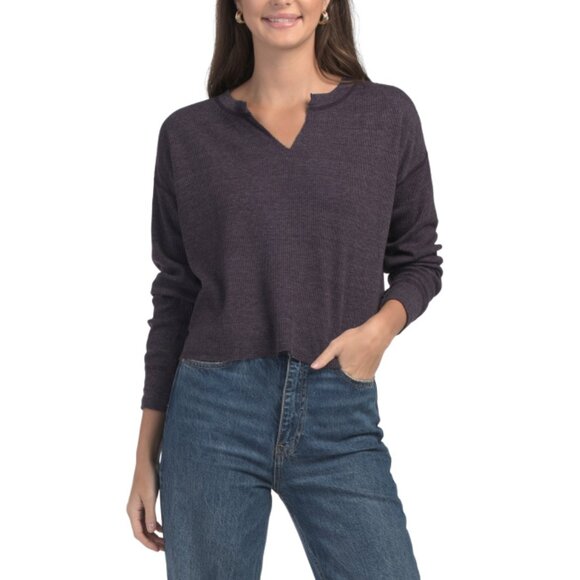 MICHAEL STARS Gypsy Delia Boxy Thermal Top - Picture 1 of 2